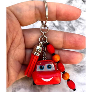Disney Doorable Lightening McQueen Cars Keychain New